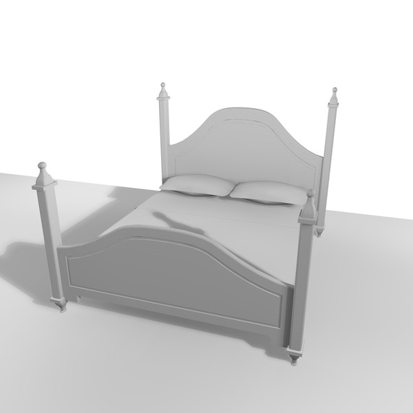 double bed 3d 3ds - DOUBLE BED 11 by Carrara1